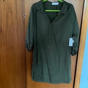 Button down shirt dress